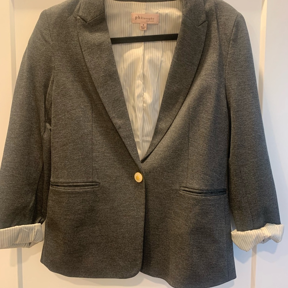 Philosophy Grey Blazer